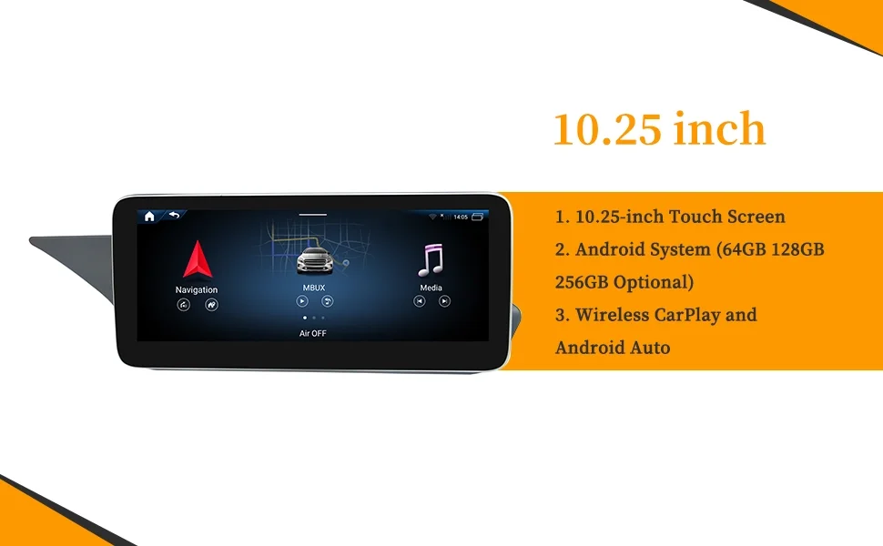 Für Mercedes E-Klasse C207 A207 W207 Radio-Upgrade 12,3' Android-Bildschirm Kabelloses Android Auto Apple CarPlay 4G Wi-Fi Navigation – Detail 9