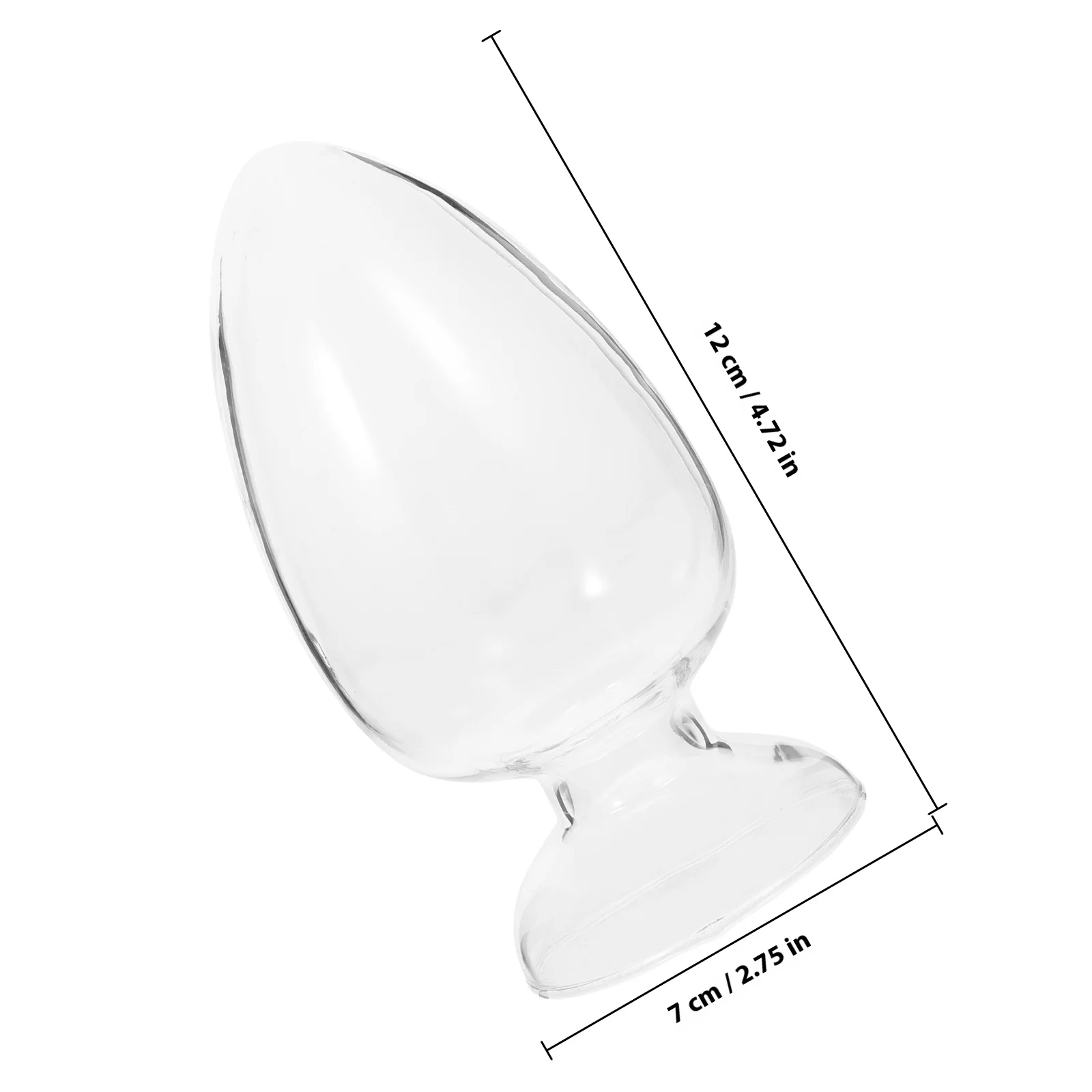 2 قطعة زجاجة الدجاج على شكل قلب زجاجة عرض مخروطية ناعمة للمختبر حاوية تخزين مقاومة للماء زجاجات مخروطية