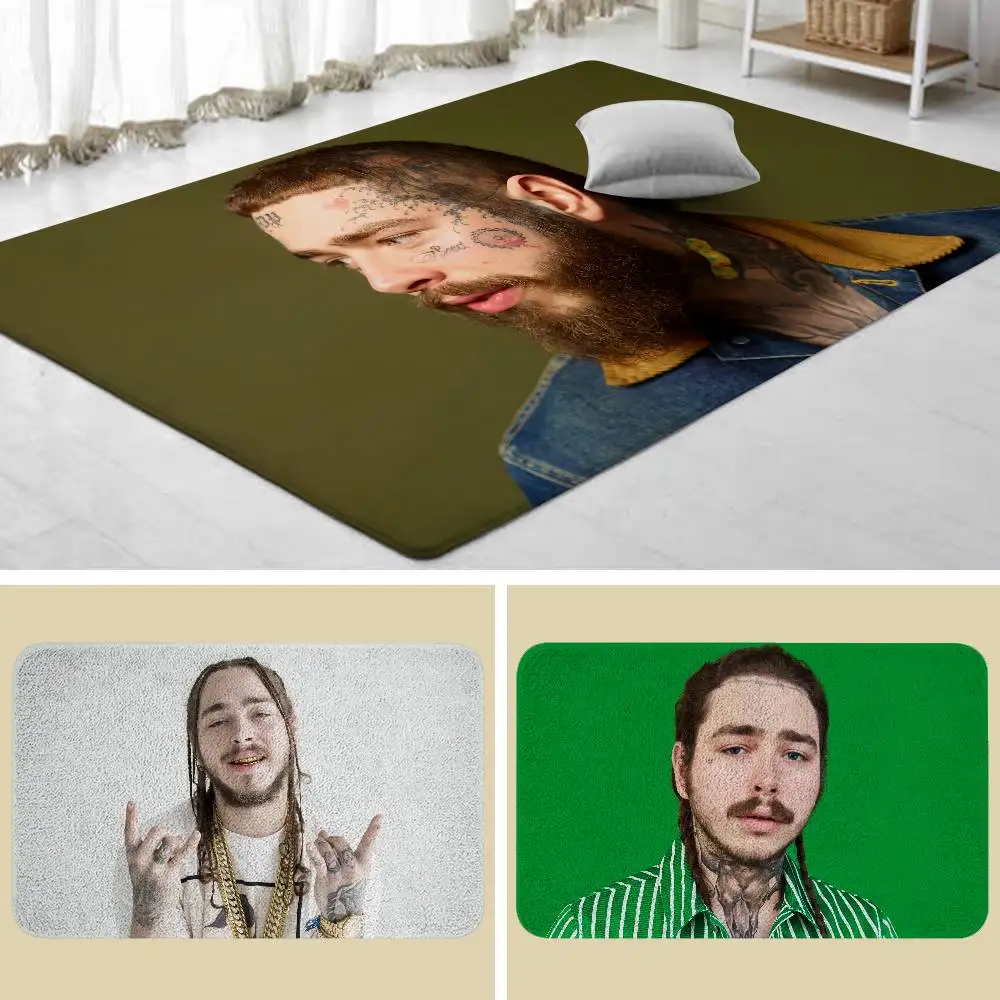 Post Malone Carpet For Living Room Sofa Decor Modern Rug Floor Mat For Men Bedroom Durable Area Rugs