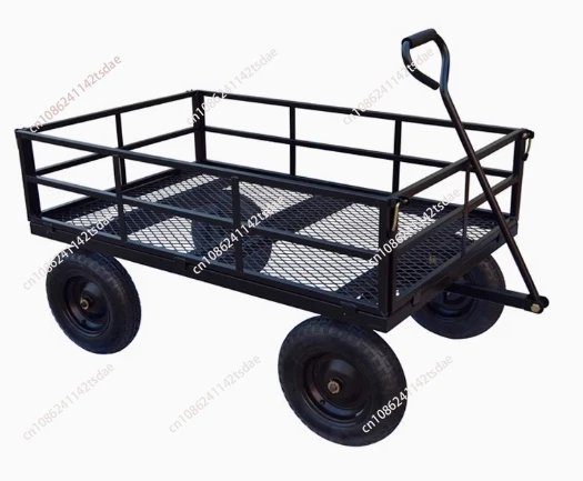 

trolley flatbed truck heightened folding trailer pulling goods silent small trolley moving truck