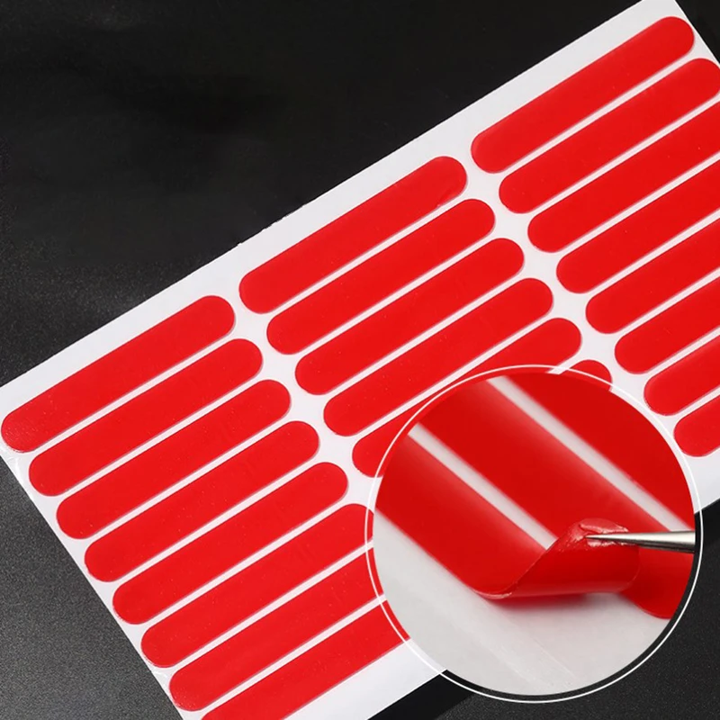 30pcs/PACK  Clear Nail Adhesive Tape False Nails Display Stand Glue Stickers Double-sided Pasted Manicure Practice Showing Tools