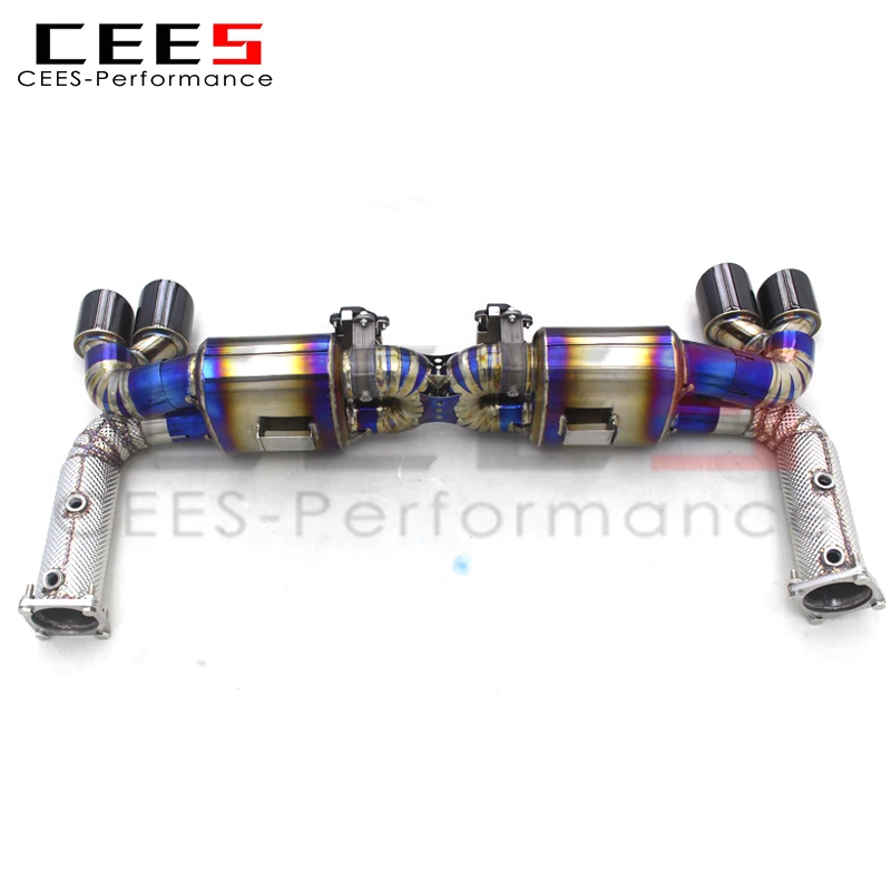 

CEES Performance Valved Sport Catback Exhaust Downpipe For Porsche 911 991/991.2 3.0T 2016-2018 Titanium Exhaust Pipe Escape