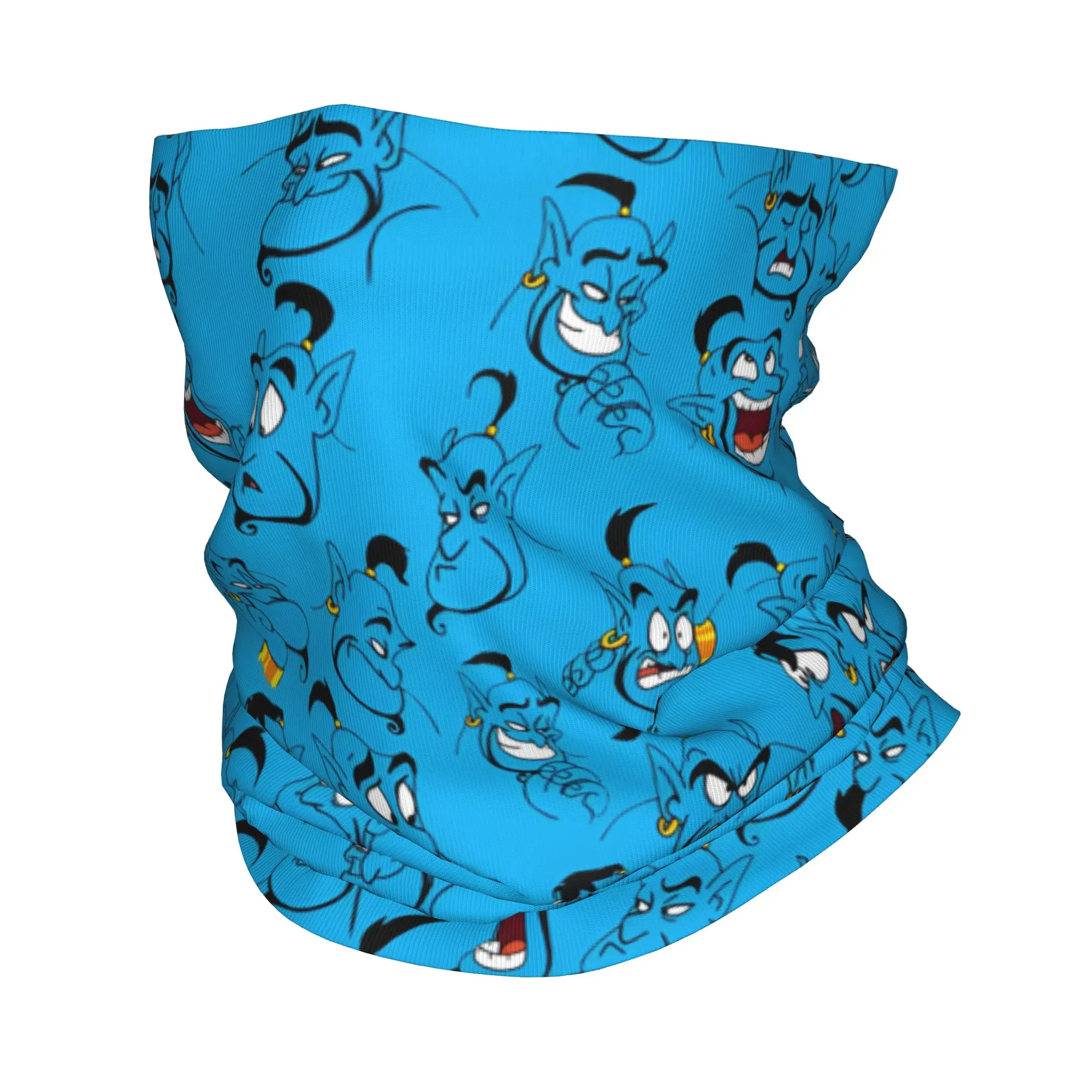 Custom Cute Magic Genie  Bandana Neck Gaiter for Ski Running Men Women Wrap Scarf A-Aladdin  Balaclava Warmer
