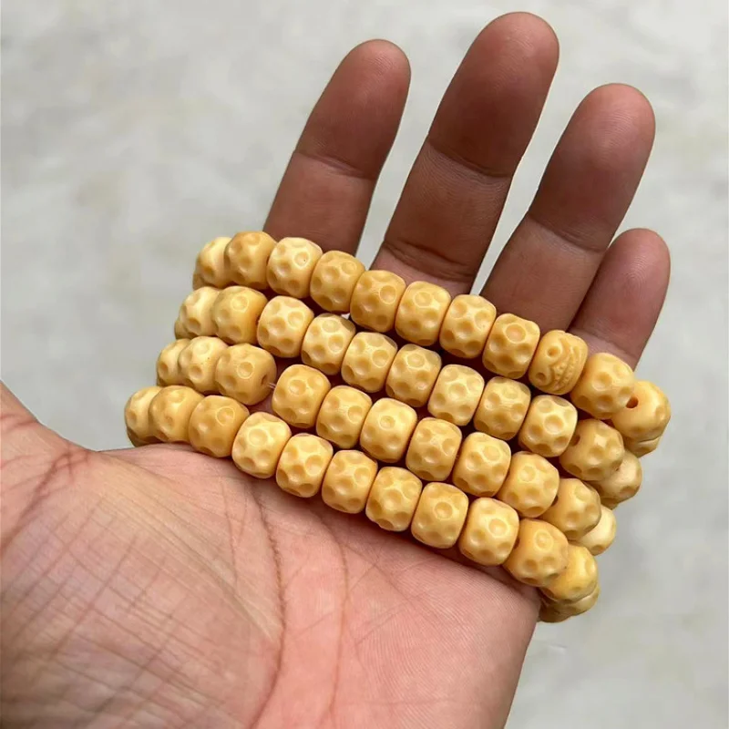 bone meteorite pattern loose beads, vintage beads, pendants, Buddhist beads, bracelets, bone accessories
