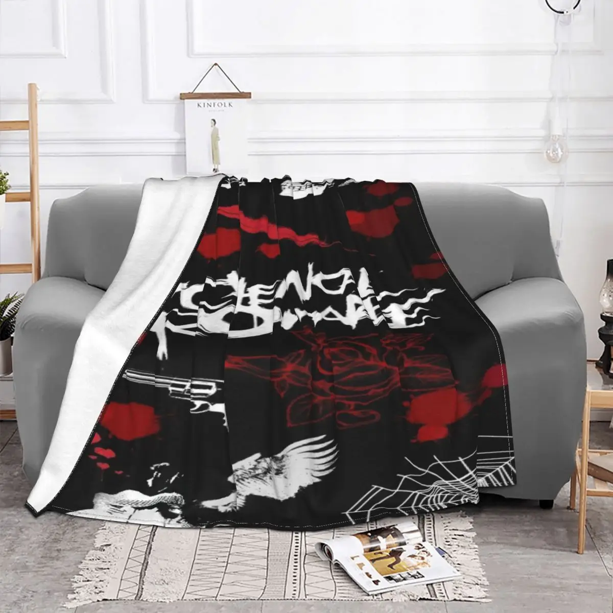 My Chemical Romance 614 Anime Knee Blanket Thin Wadding Blanket Throw Blanket