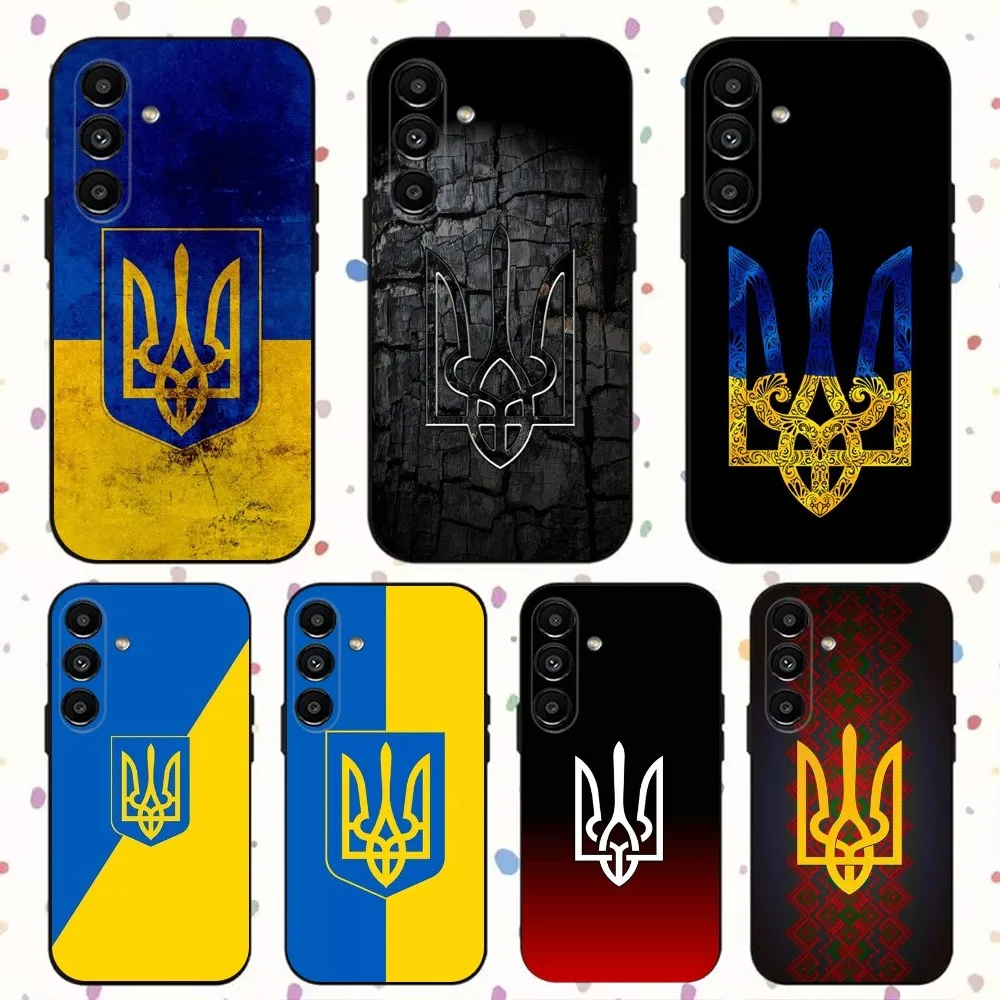 U-Ukraine Flag  Phone Case For Samsung S24,S21,S22,S23,S30,Ultra,S20,Plus,Fe,Lite,Note,10,9,5G Black Soft Cover