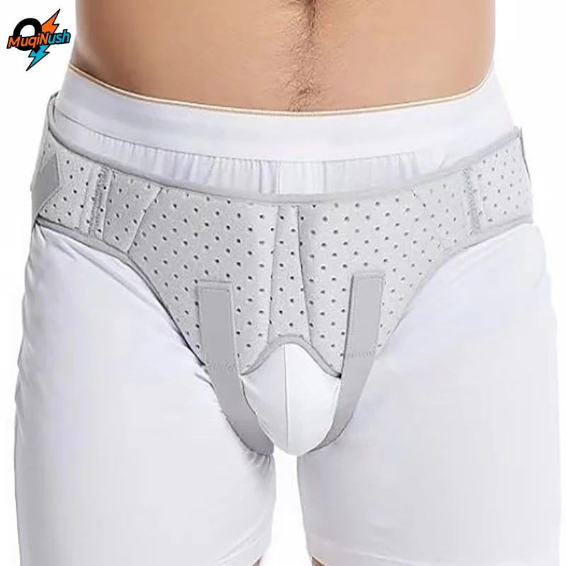 

MuqiNush Hernia Belt Truss Single/Double Men and Women Pain Relief Recovery Strap After Incision Abdominal And Femoral Surgery