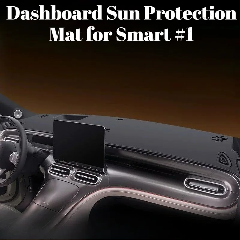 

Dashboard Anti-UV Sun Shade Mat, Interior Protective Accessory Compatible with for Smart #1 2023-2026 Dash Covers durable