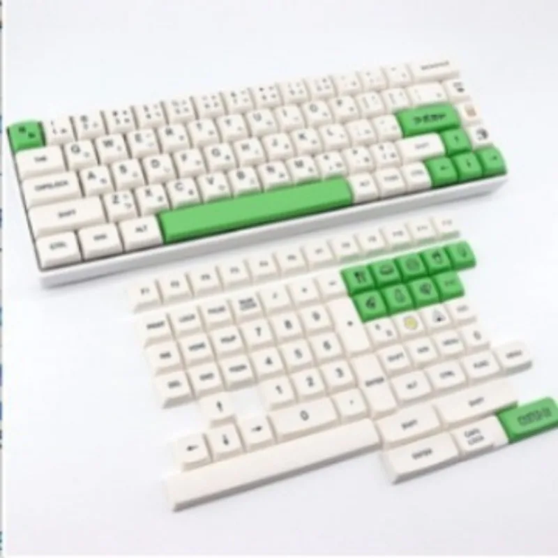 Teclas de 135 teclas, Color aguacate, teclas personalizadas, Teclado mecánico, tapa especial para teclado, cubierta para teclado, altura de cereza, teclas PBT