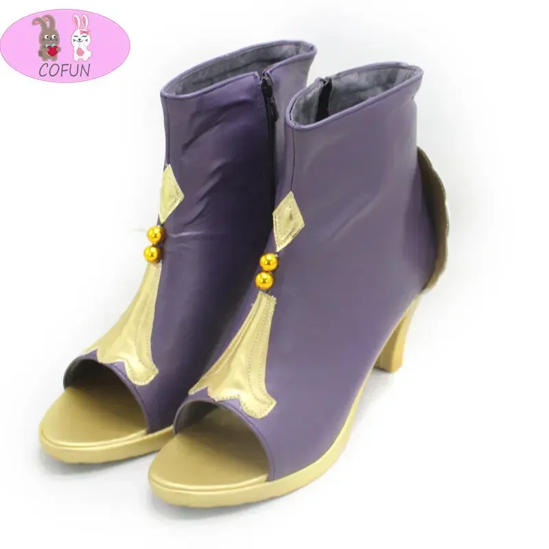 Buty do cosplayu COFUN Collei, kozaki do kostiumu Genshin Impact, przebranie, cosplay Genshin, buty na wysokim obcasie dla kobiet i mężczyzn