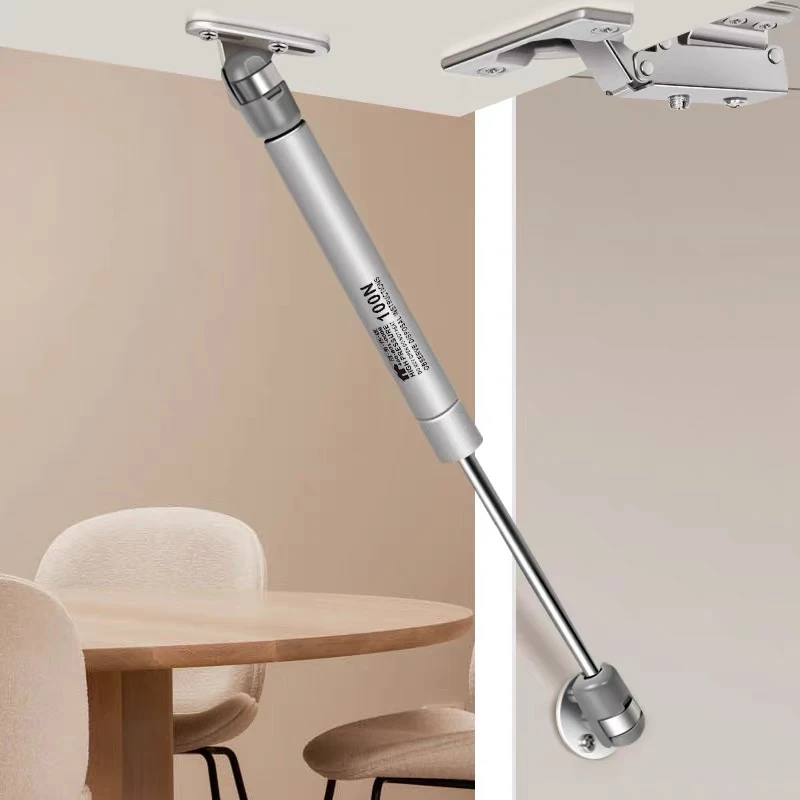 Pneumatic Lid Furniture Kitchen Stay Adjustable Prop Hydraulic Lift Hinge Soft Open Support Cabinet Door Gas Struts Spring 100N