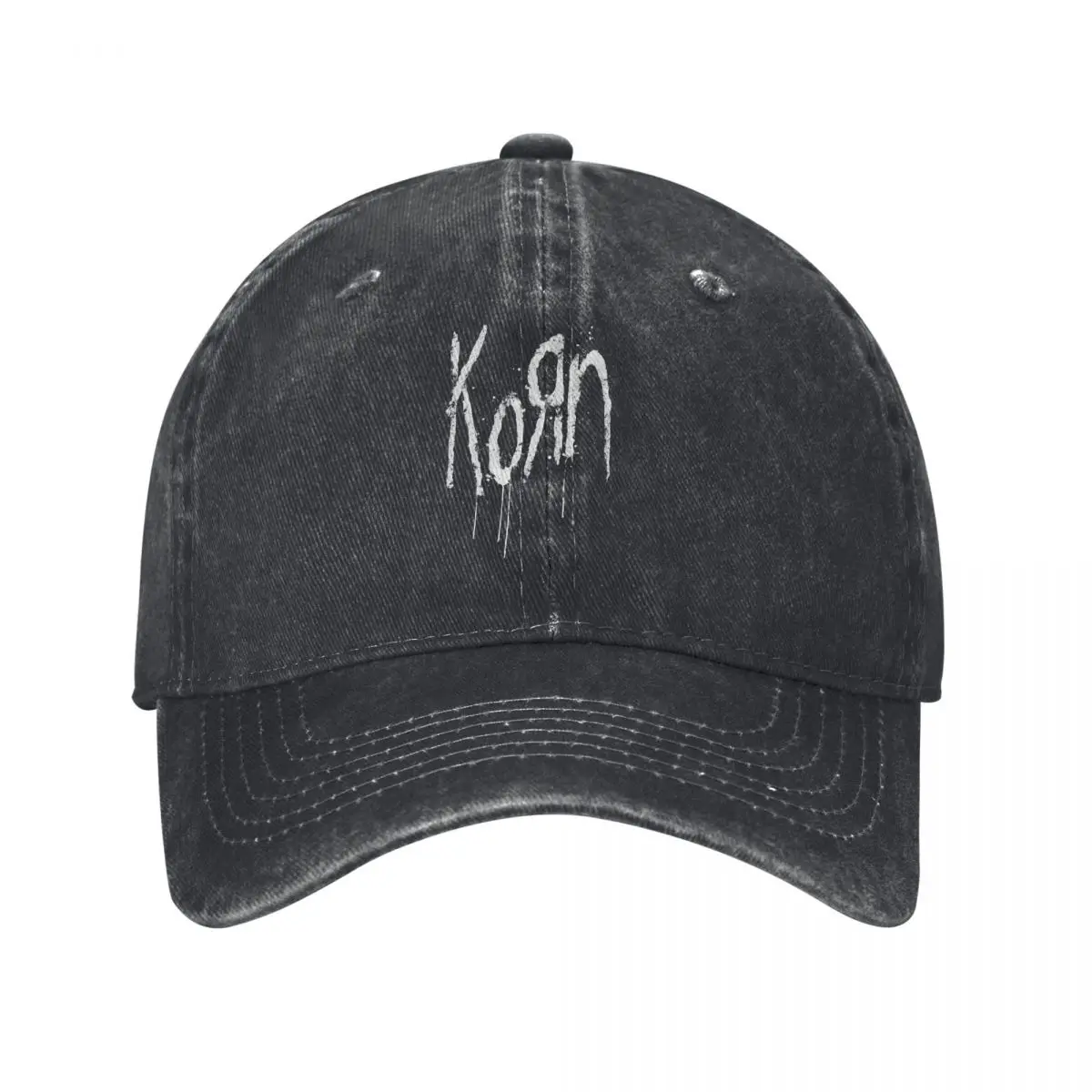 

Korn, Oversized, Cartoon Print, Harajuku Metal Gothic denim Hat Durable for All Seasons Caps Men Women's Baseball Cap