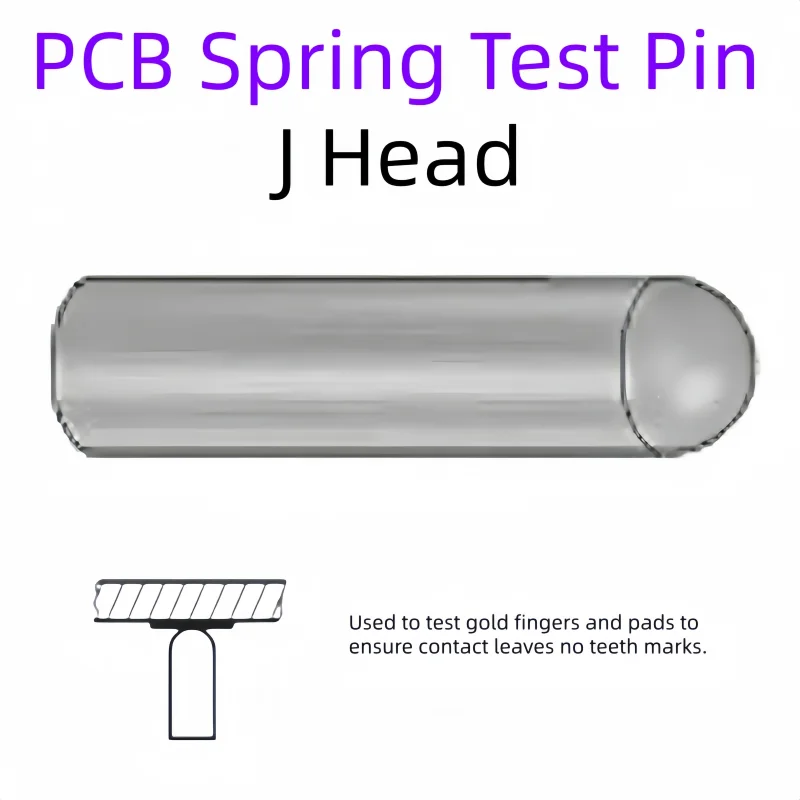 J Bullet-nosed Full Radius PCB Test Spring Test Pin Probe for Electronic Component Inspection P50-J P75-J P100-J PL75-J P125-J