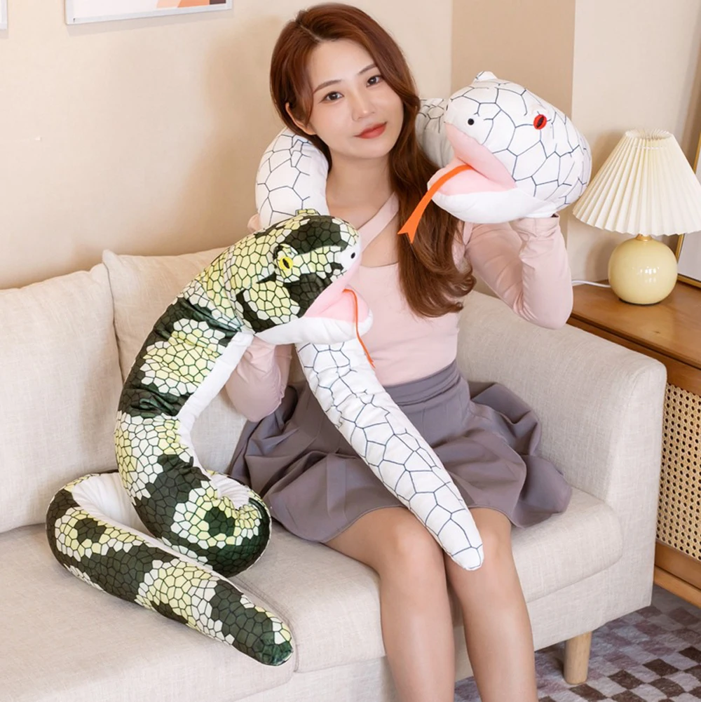 

Cute Big Color Snake Stuffed Plush Toy Birthday Gift