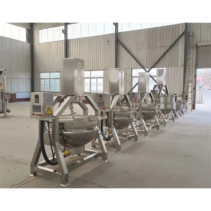 Heating Large Capacity 600L Food Paste Cooking Pot Machine Industrial Planetary Cooking Mixer
