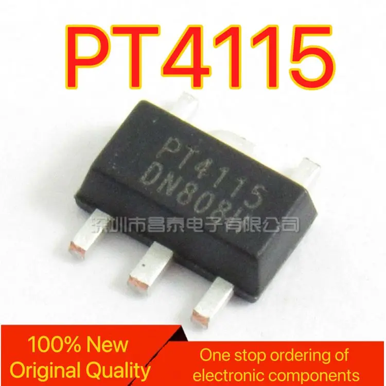 【10PCS】SMT PT4115 PT4115B89E SOT-89 LED constant current drive IC/step-down converter brand new