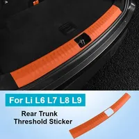 1PC Car Anti Scratch Trunk Sills Leather Protect Sticker for Leading Ideal Li LiXiang L6 L7 L8 L9  Auto Interior Accessories