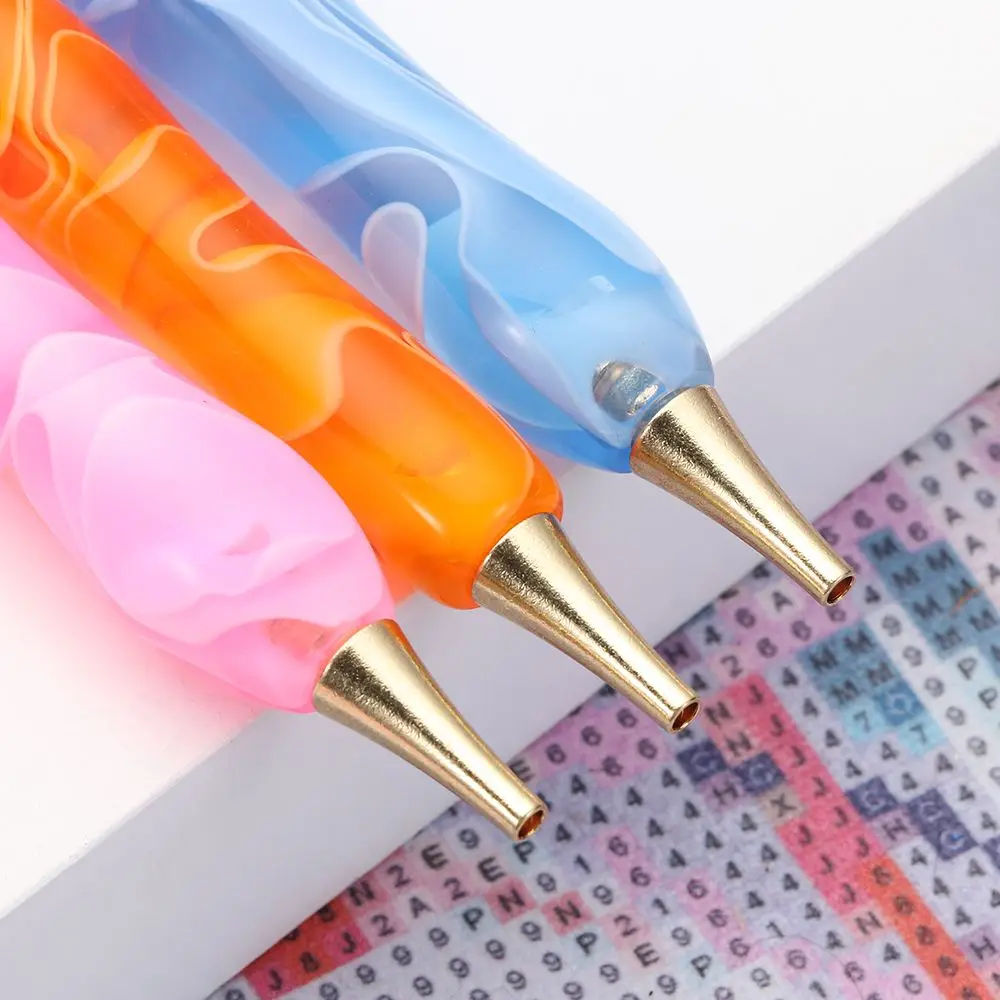 Reusable Alloy Replacement Pen Heads Single Placer Point Drill Pen Heads Diamond Painting Pen Nail Art Pen Tips Quick Cases Tool