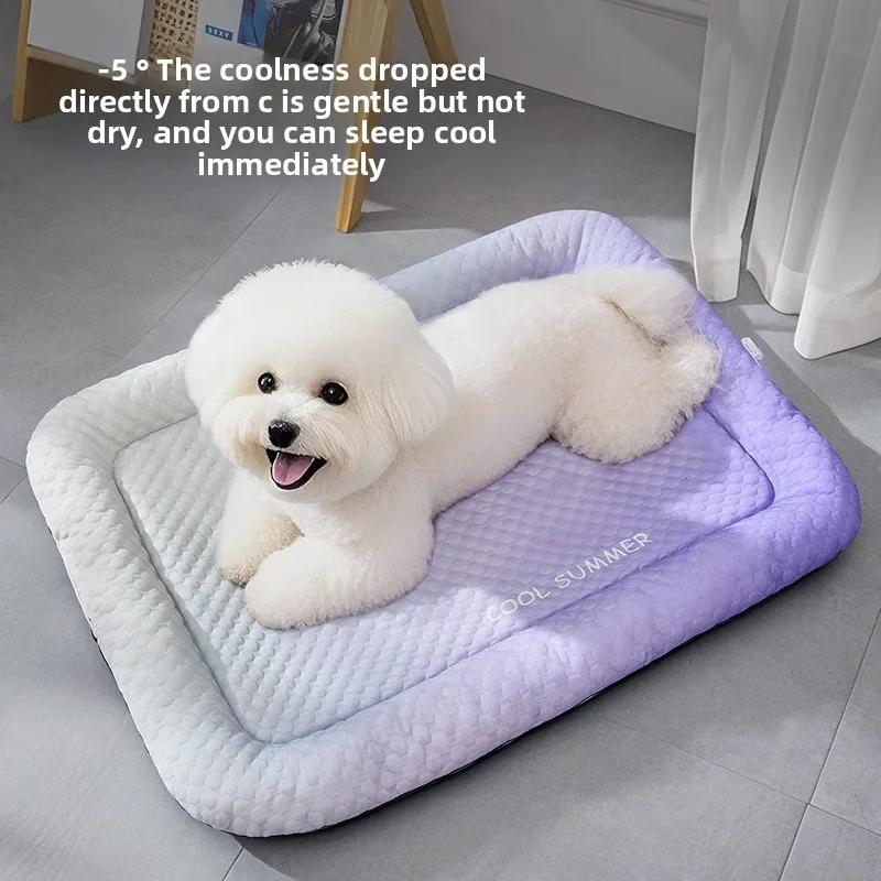 

Summer Pet Ice Silk Kennel Cooling Cool Nest Cat Nest Dog Mat Nest Pet Ice Mat Pet Supplies Small Dog Accessory Wholesale