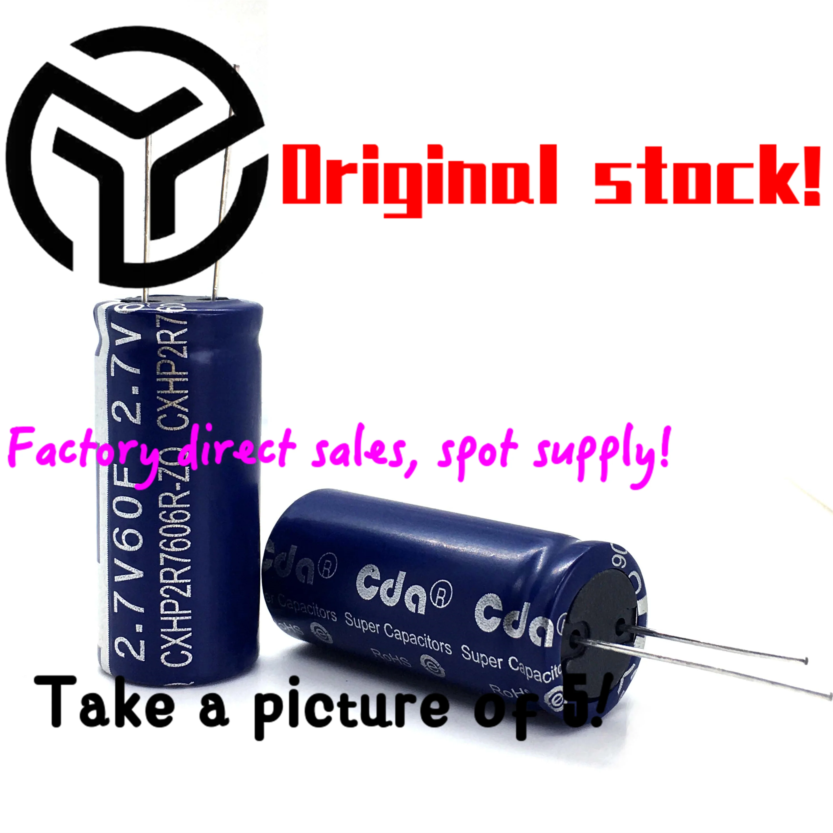 

10PCS Farad capacitor 2.7v60f super capacitor new original 2.7V 60F original farad capacitor 40*18 New spot direct sales