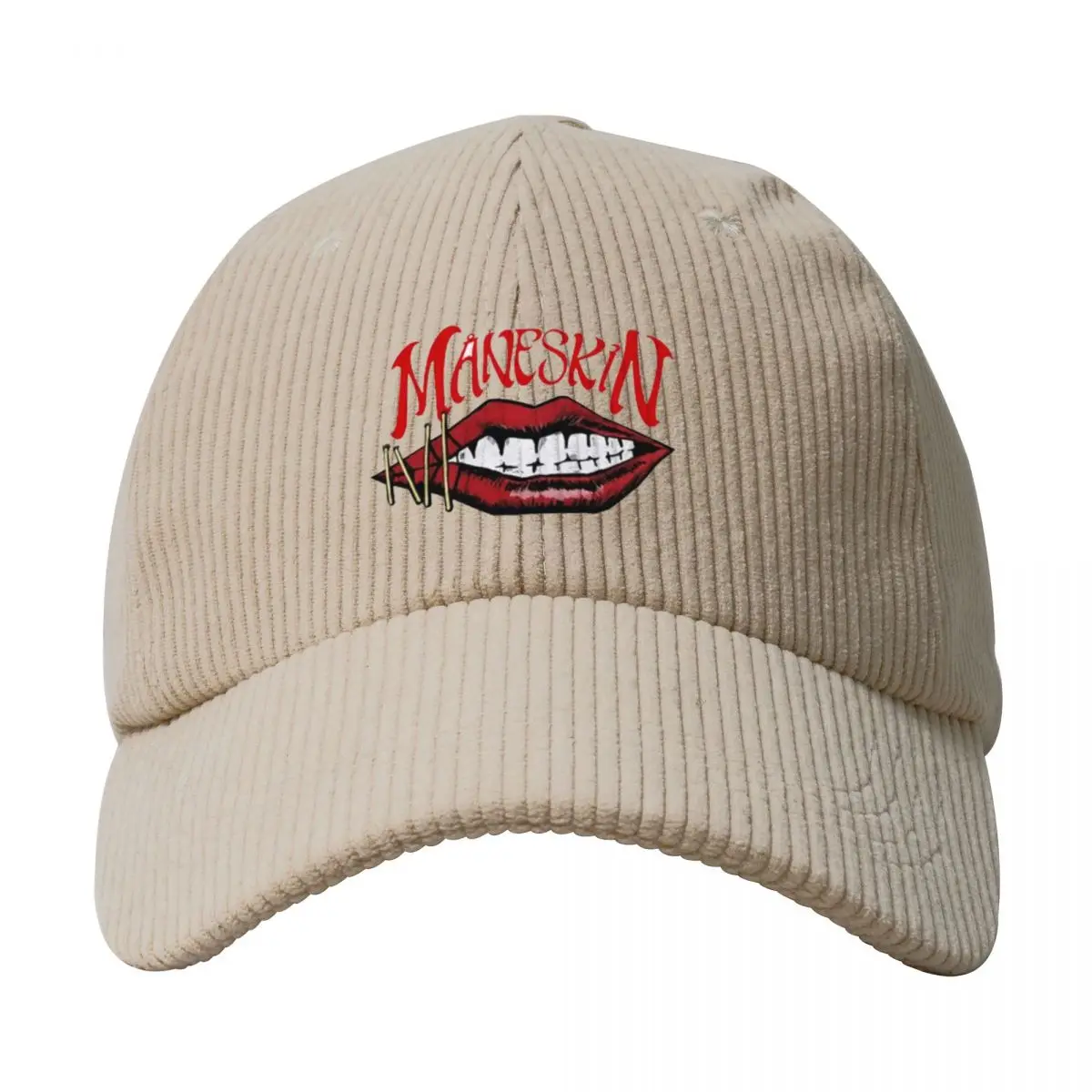 Maneskin Solid Corduroy Vintage Unisex Baseball Cap Adjustable Trucker Cap Hat