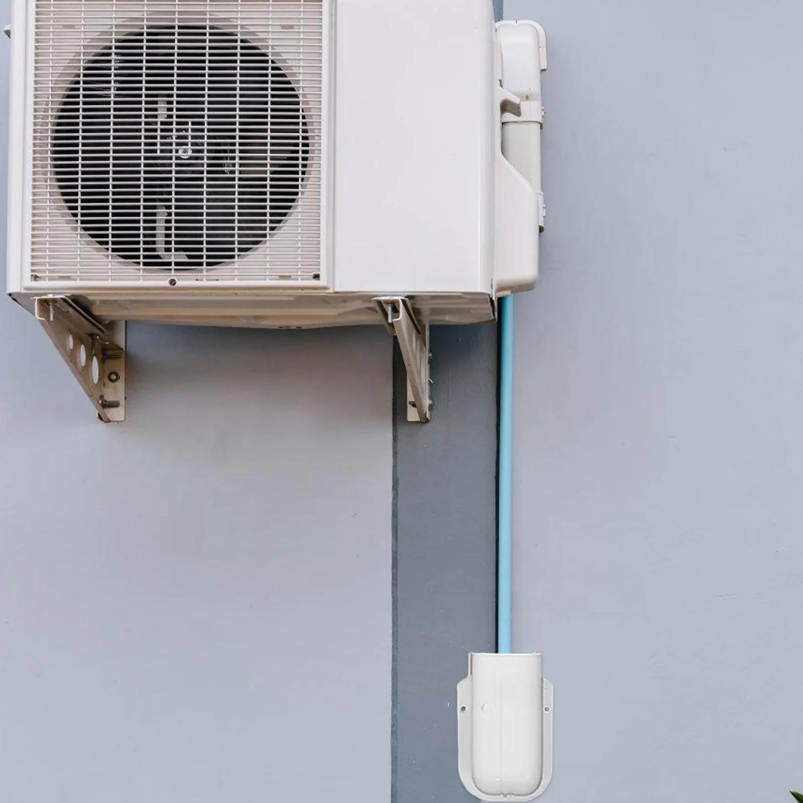 Air Conditioner Tubing Decorative Cover PVC Duct Groove for Hiding Easy Install Clean Finish Home Use