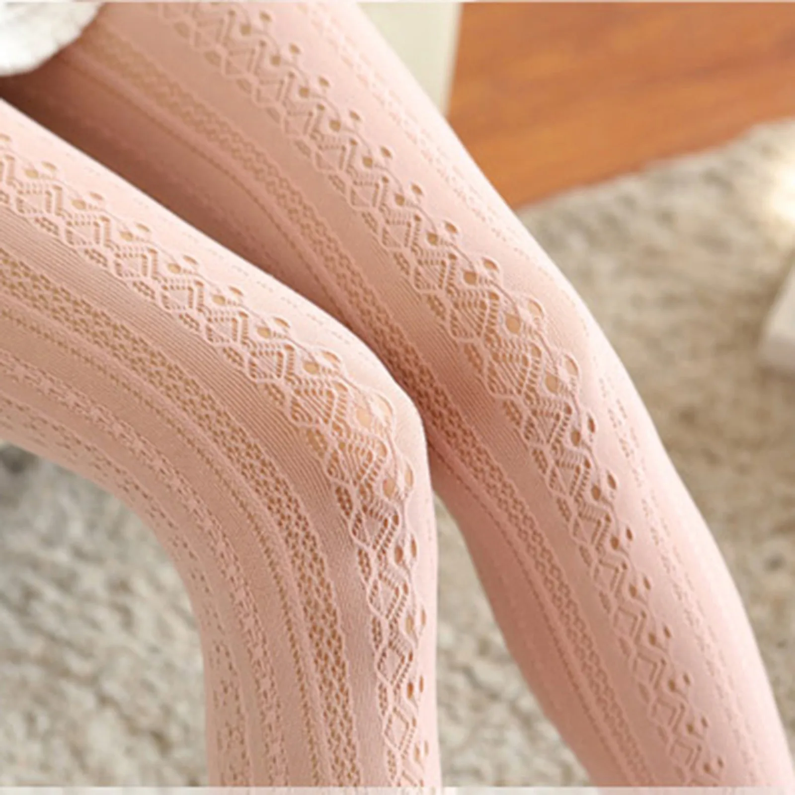 Lace Carved Retro Slim Stockings Tights Transparent Women Pantyhose Stocking Hollow Sexy Tulle See-Through Hot Selling Socks