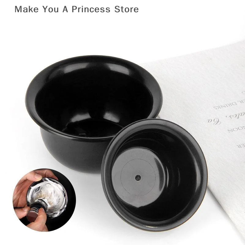 Picture 3: Shaving Cream Bowl Deep Design Shave Cup Plastic Container Soup Storage Bowl Sturdy Anti Slip Shaving Foaming Bowl Barber