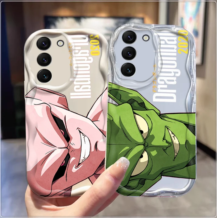 D-Dragon Ball Goku Majin Buu For Samsung S24 S23 S21 S20 Ultra Plus FE A73 A72 A71 A51 A31 A05S A05 A04 5G Wave Oil TPU