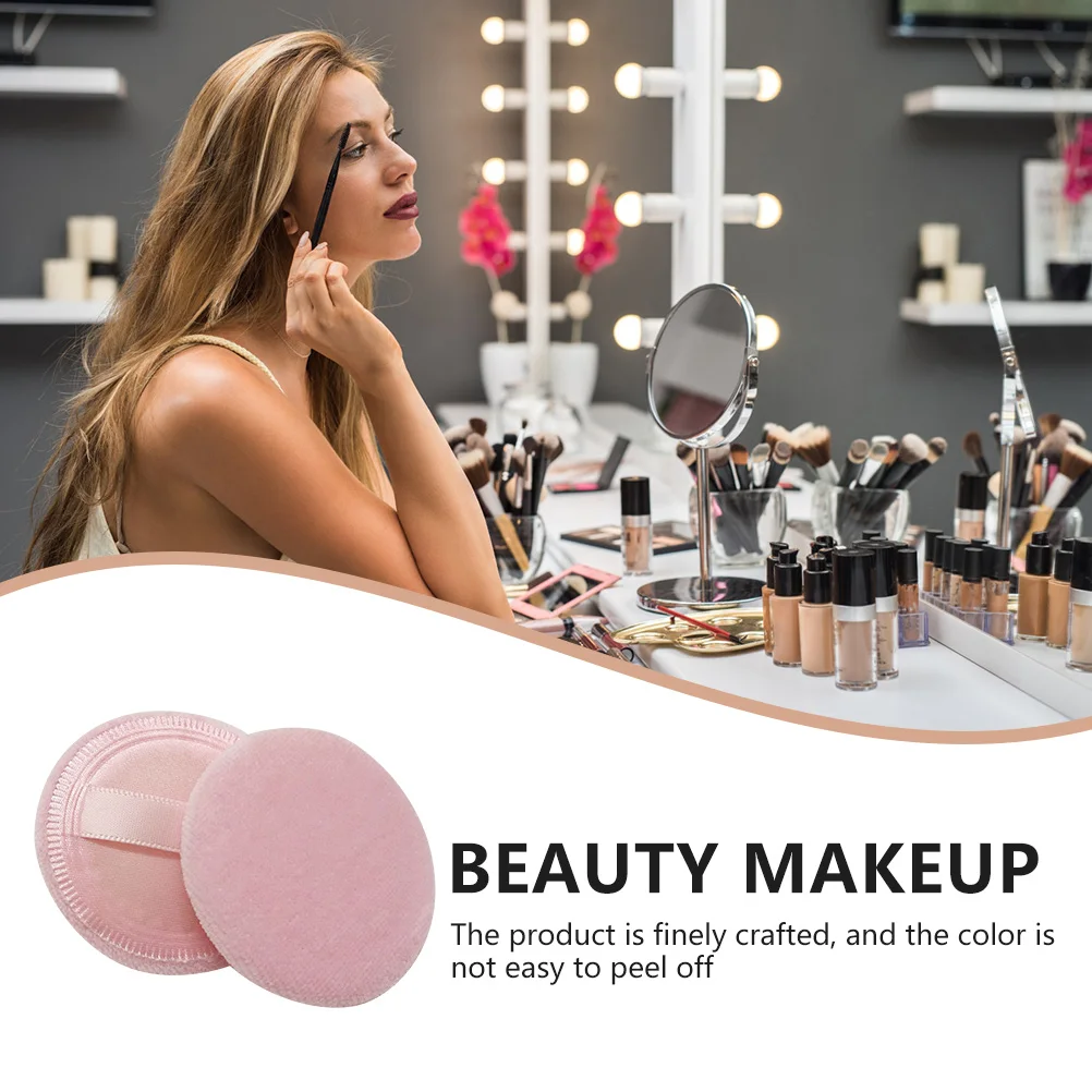 20 stuks poederdons kleine ronde losse make-up pads hoogwaardige applicator voor gezicht droog poeder toepassing make-up tools