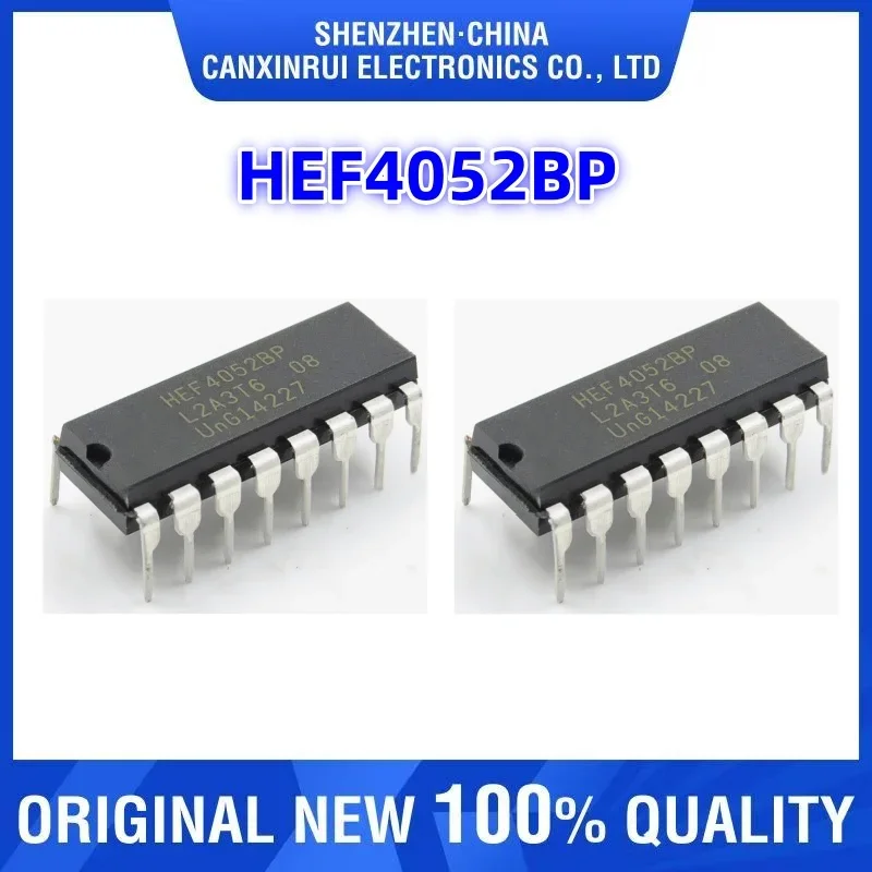HEF4052BP HEF40528P DIP16 PHILIPS New Original Genuine Multiplexer IC