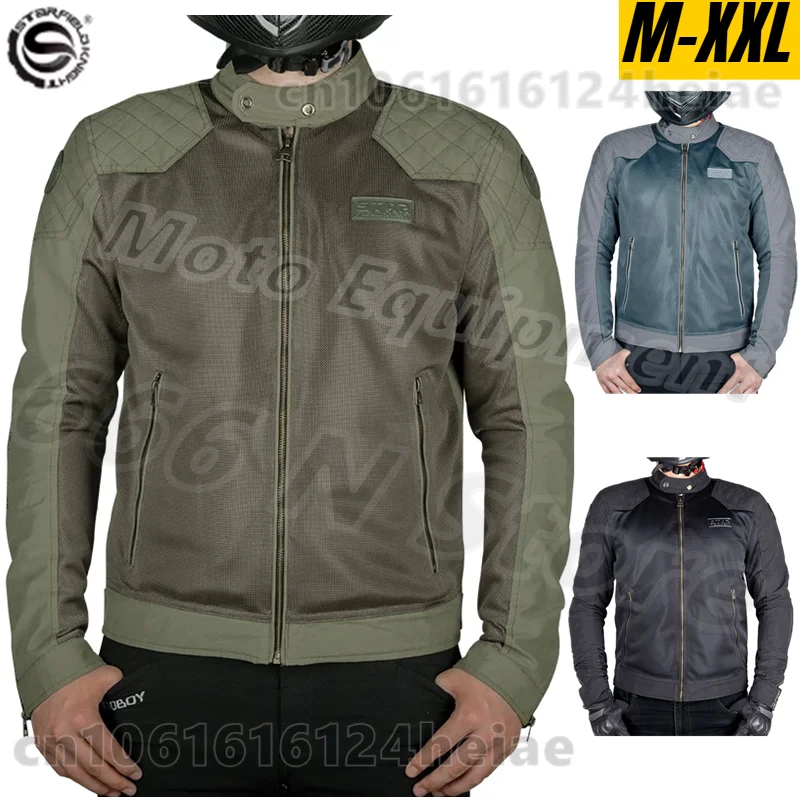 

Мотоциклетные куртки для мужчин, летняя дышащая одежда для езды на мотоцикле с защитными элементами и аксессуарами