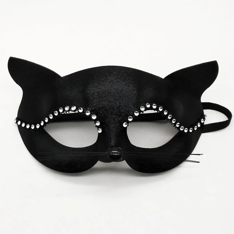 Halloween Cosplay Sexy Fox Mask Lace Eye Mask Animal Mask Half Face Women Sexy Cat Mask For Couple Masquerade Ball Party Game