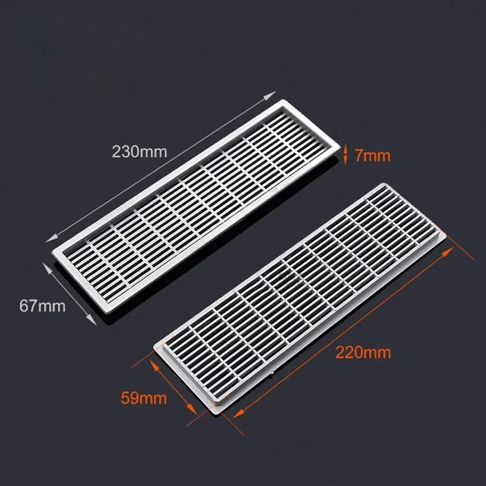 60 mm rechteckiger Schrank-Lüftungsgitter, Kleiderschrank-Entlüftungsgitter, Lüftungsabdeckung, Kleiderschrank-Lüftungsschlitze, Möbelbeschläge