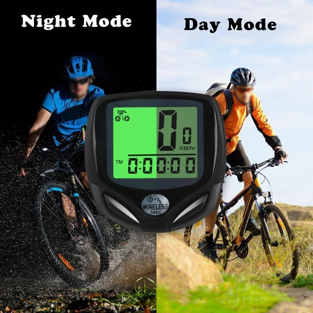 Wireless Bike Computer Waterproof Magnet Sensor Bicycle Speedomete Digital Cycling Odometer Multi-Function Bicycle Accessories