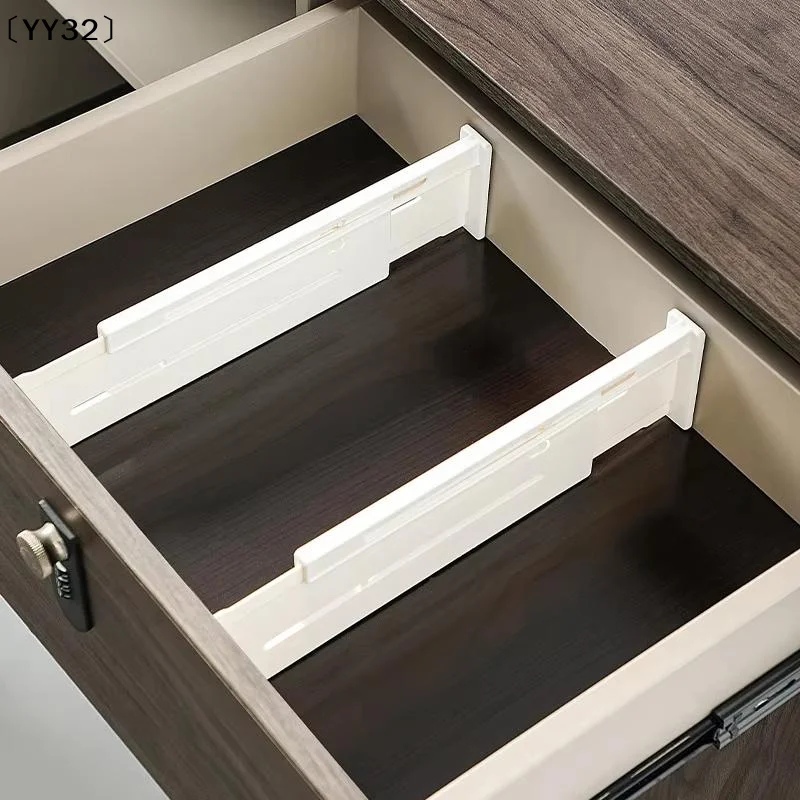 2/4/6Pcs Retractable Drawer Storage Partition Board Sorting Baffle Multi-functional Kitchen Tableware Divider Board〔YY32〕