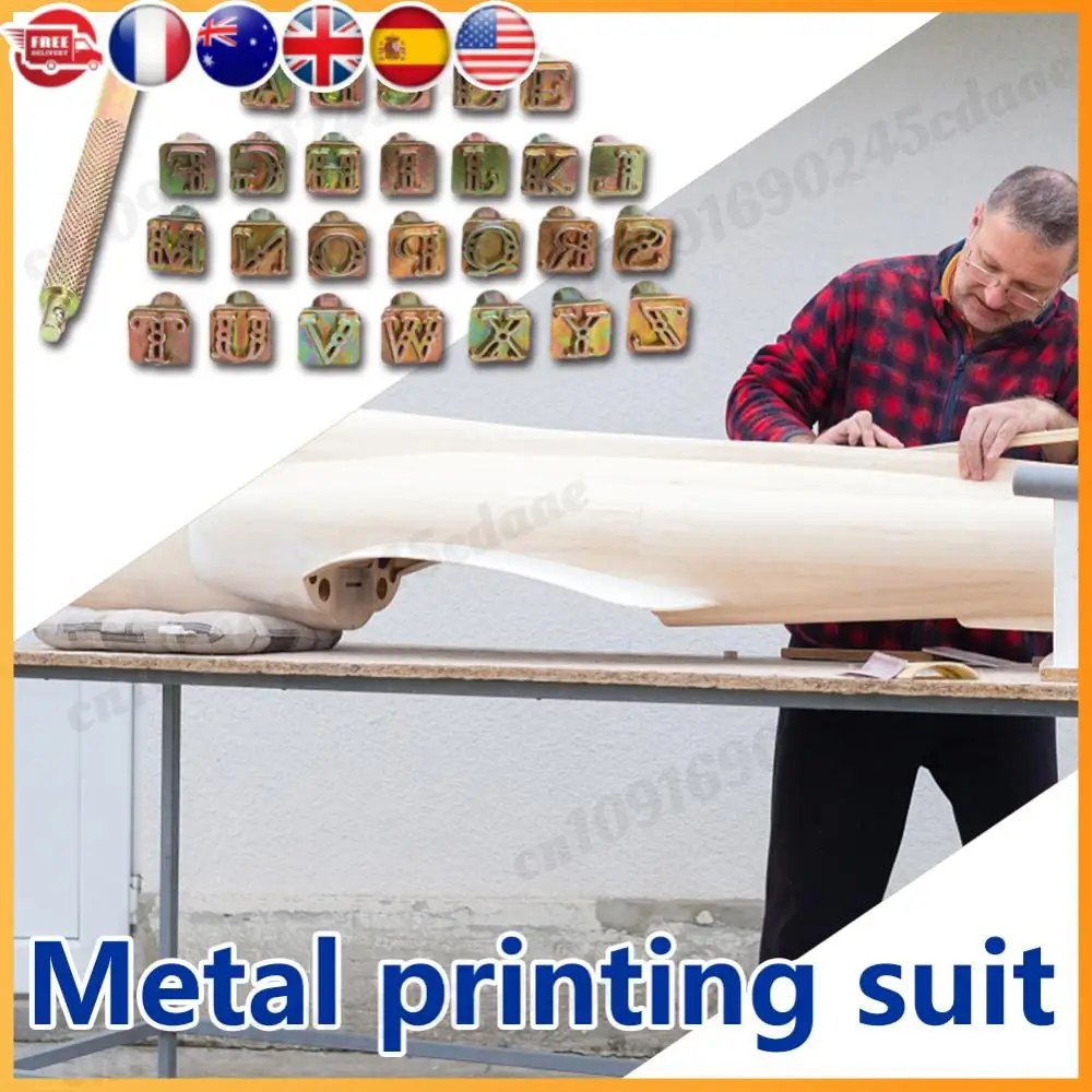 

Уникальный набор символов маркировки, английские буквы, 26 штампов, штамповка, набор инструментов из цинкового сплава, ремесло для психической штамповки кожи