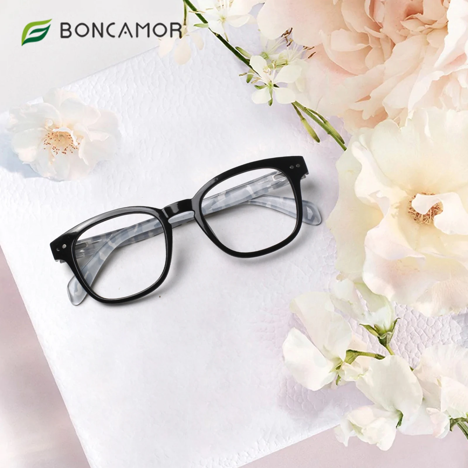 Boncamor Reading Glasses for Women Men Prescription Glasses Blue Light Blocking higher quality Fashion Comfortable +0--+400