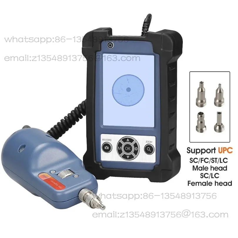 Optical Fiber End Face High End Detector Optic Microscope FTTH Video Inspection Probe Fiber Inspector LCD Monitor APC UPC