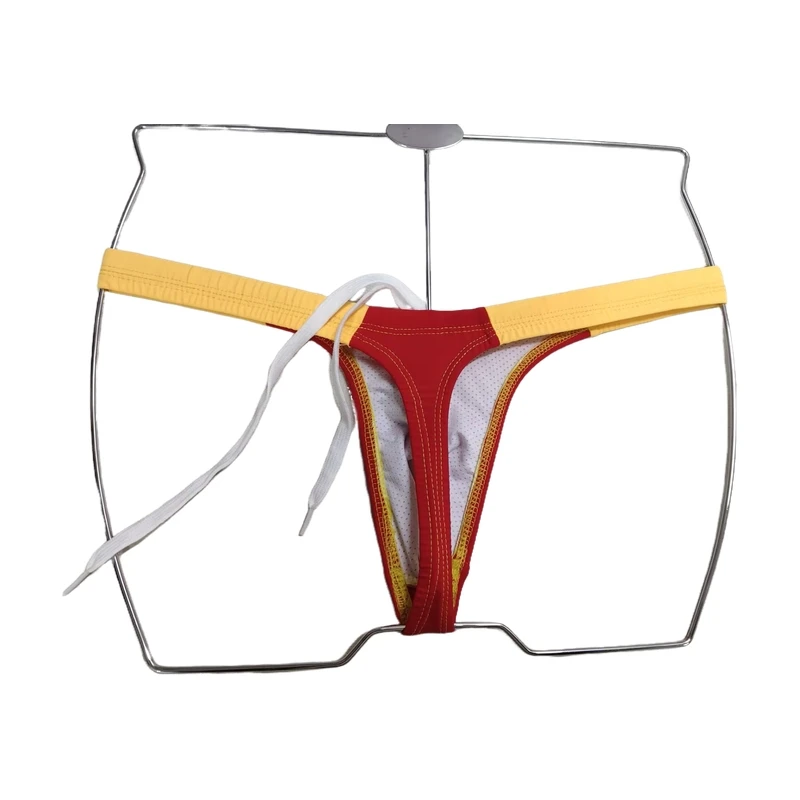 Boythor calção de banho masculino tanga troncos de natação combinar cor borda estreita sexy moda natação praia piscina troncos de natação