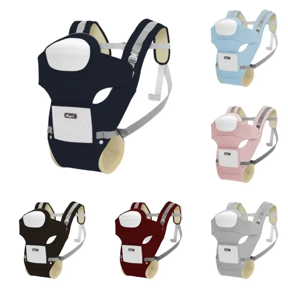

Ergonomic Baby Carrier Backpack Adjustable Head Support Baby Hipseat Carrier Breathable Mesh Front Facing Infant Waist Stool