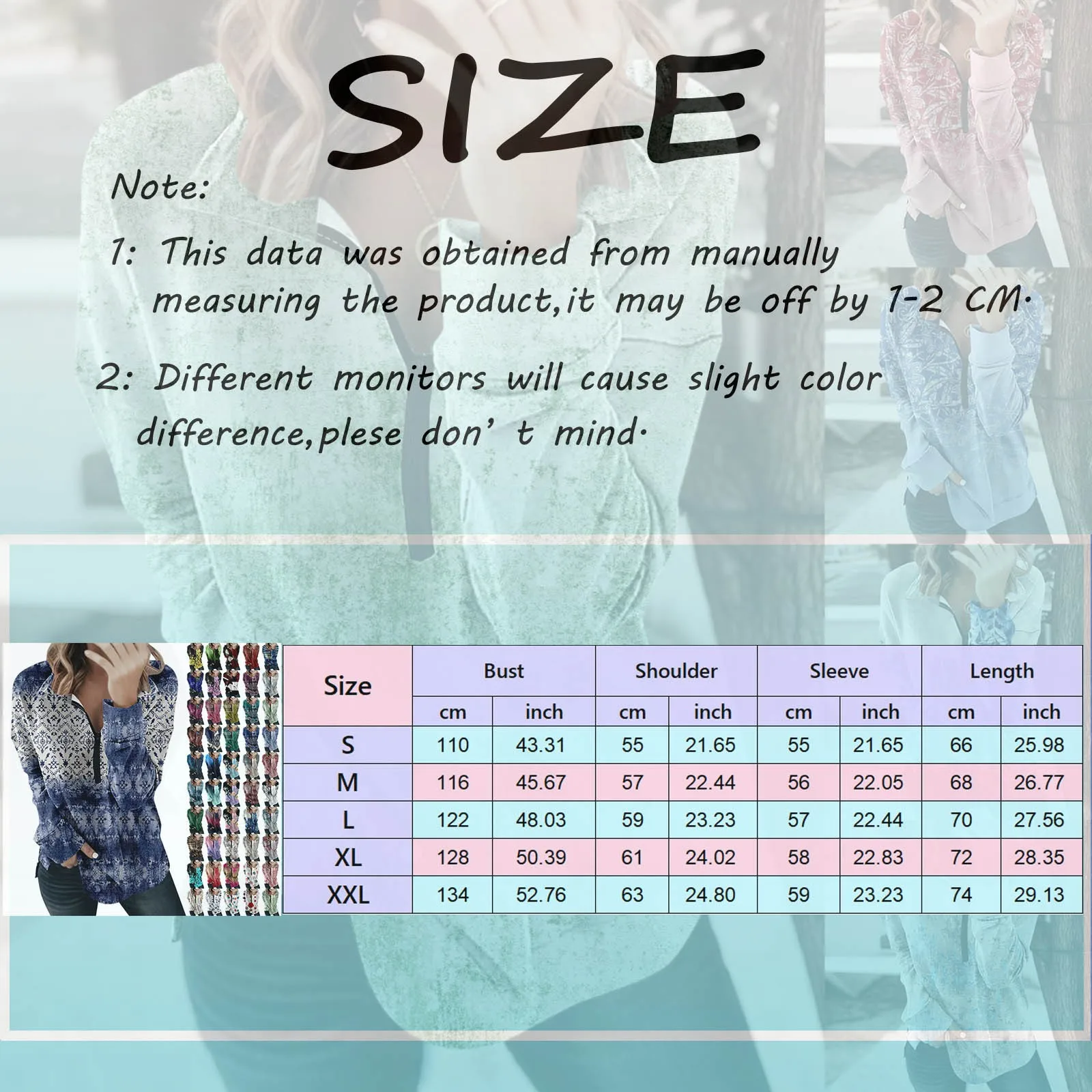 Autumn Hoodies Female Vintage Printed O Neck Zipper Long Sleeve Pullover Thin Chic Women Sweatshirts Office Tops Streetwear