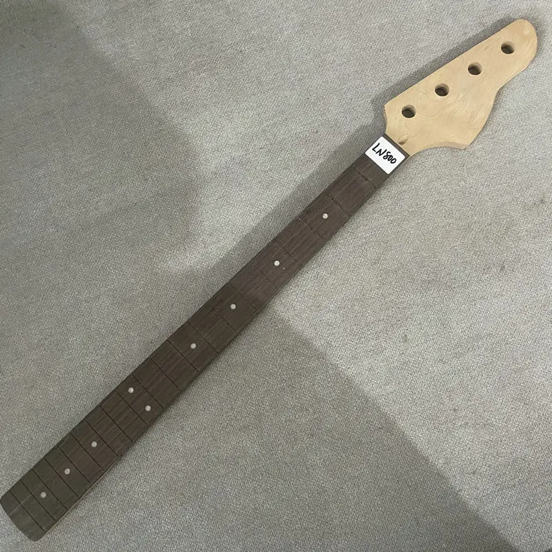

LN800 4 String Electric Bass Guitar Neck ,Right Hand Version 21Frets No Paints No Frets DIY Parts Unfinished