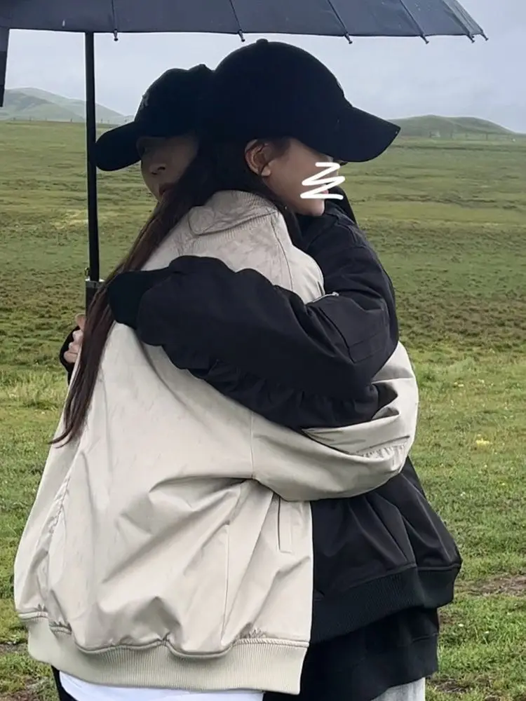 เสื้อแจ็คเก็ตสไตล์ฮาราจูกุ แนวกรันจ์ ซับคัลเจอร์ น่ารัก สไตล์วายทูเค เสื้อท็อปส์ กอธิค อเมริกัน วินเทจ เสื้อโค้ทมีฮู้ด เสื้อสเวตเชิ้ตผู้หญิง