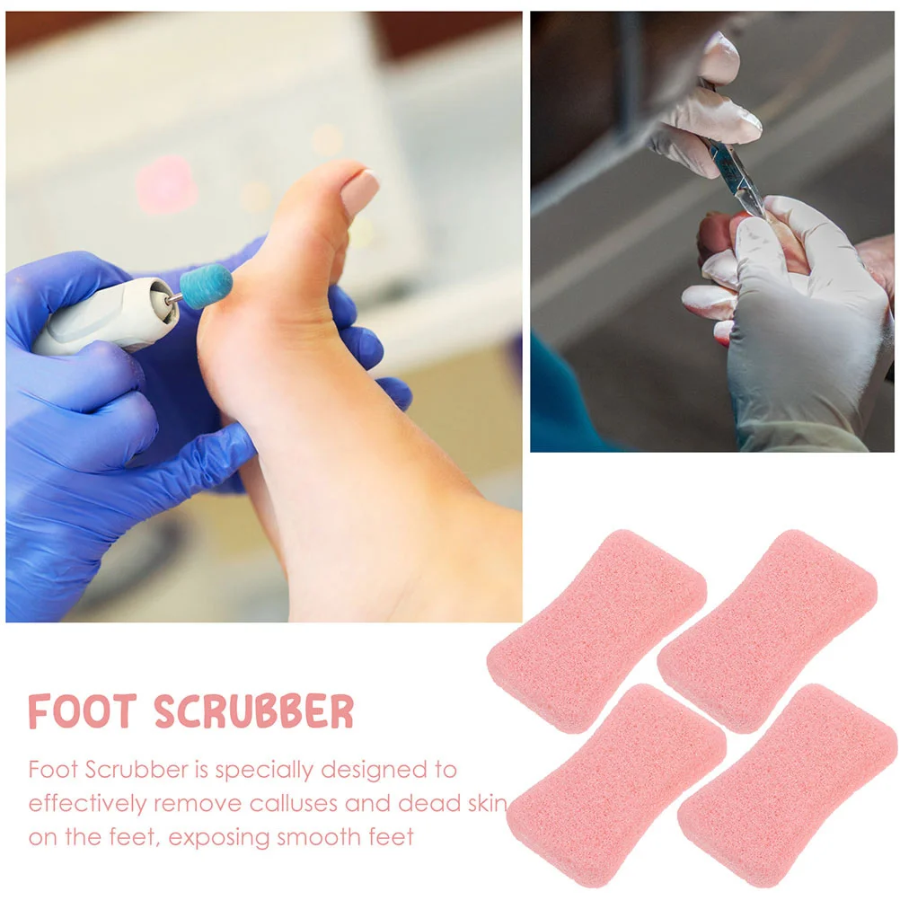 

4Pcs Foot Scrubber Callus Remover Dead Skin Remover Pedicure Tool Foot File Heavy Callus Removal Pedicure Scrub