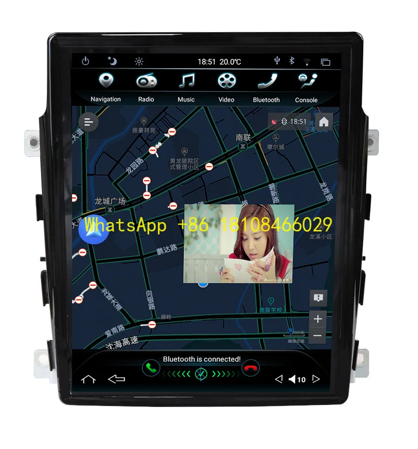 

10.4'' 6-Core Android 13 Vertical Screen Car Radio Navigation GPS Multimedia Player DSP Carplay for Porsche Cayenne 2011-2016