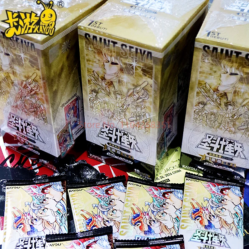 

Genuine Kayou Saint Seiya Manga Version Collection Cards Contract Pack Vol.1 Anime Tcg Rare Anime Collectible Cards Gifts Toys