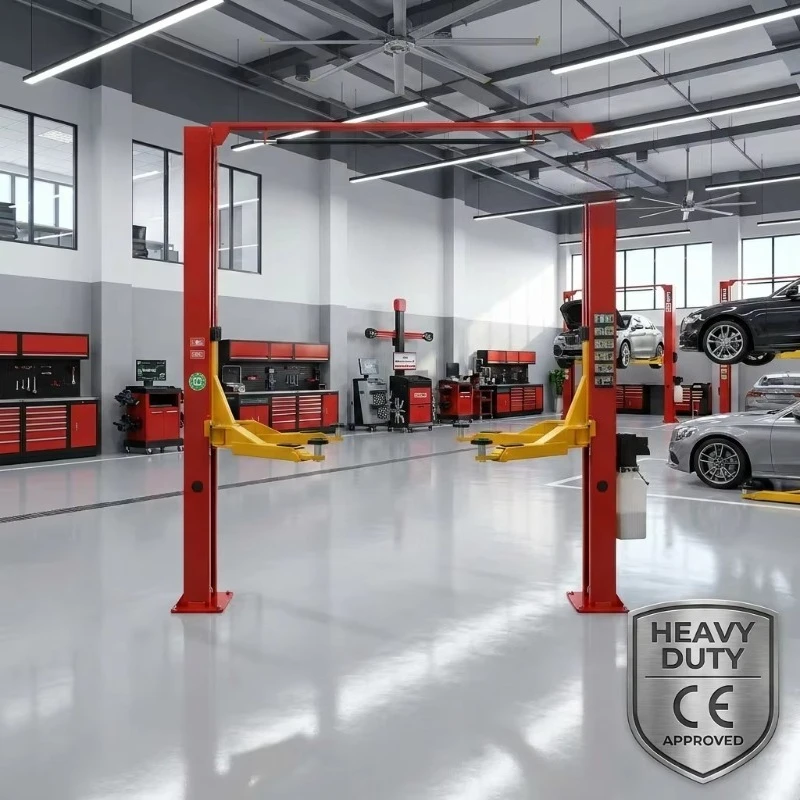 4.0T Heavy Duty 2 Post Car Lift Wholesale Clear Floor Vehicle Hoist CE Approved Industrial Garage Workshop
