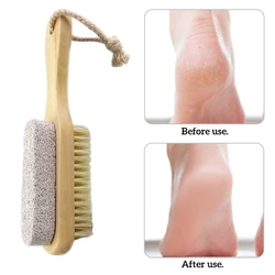 Pumice Brush Portable  Heel Dead Skin Remover Reusable Washable Double Side Nylon Body Foot Cleaning Bath Brushes Household