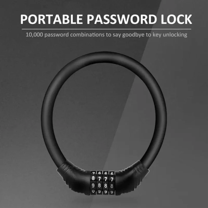 

Hot Sale Digit Bicycle Chain Lock Anti-theft Bike Lock Anti-Cutting Alloy Steel Motorcycle Bike Cable Code Password Lock Bike